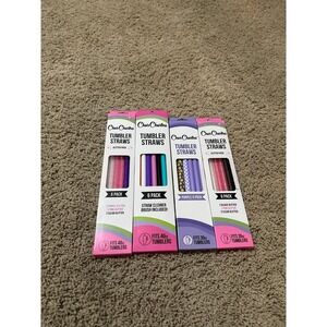 New bundle 4packs CharCharm 30 & 40ounce reusable straws (Stanley/ yeti) 6 pack
